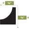 Ekena Millwork WM101 - 1/2"H x 1/2"D x 144"L Cove Flexible Moulding MLDFWM101X144 - alternate 2